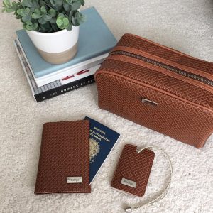 Travel kit tressê marrom