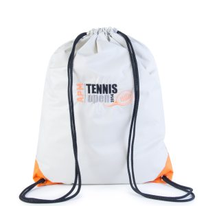 Mochila saco bicolor bordada