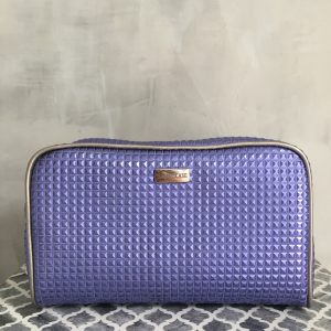 Necessaire quadrada m pirâmide lilás