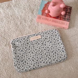Case notebook flor azul